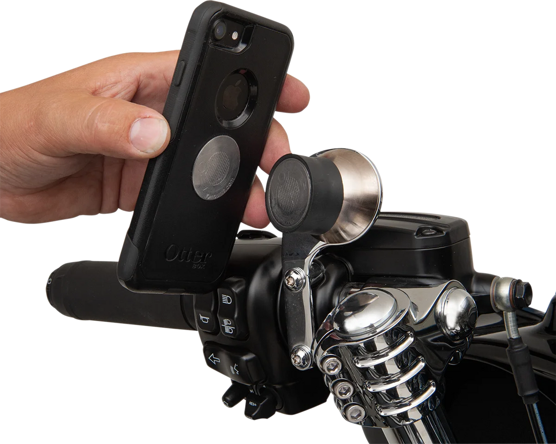 Klock Werks Switch Mount - iOmount™ - Chrome KWD-01-0380 - Back View