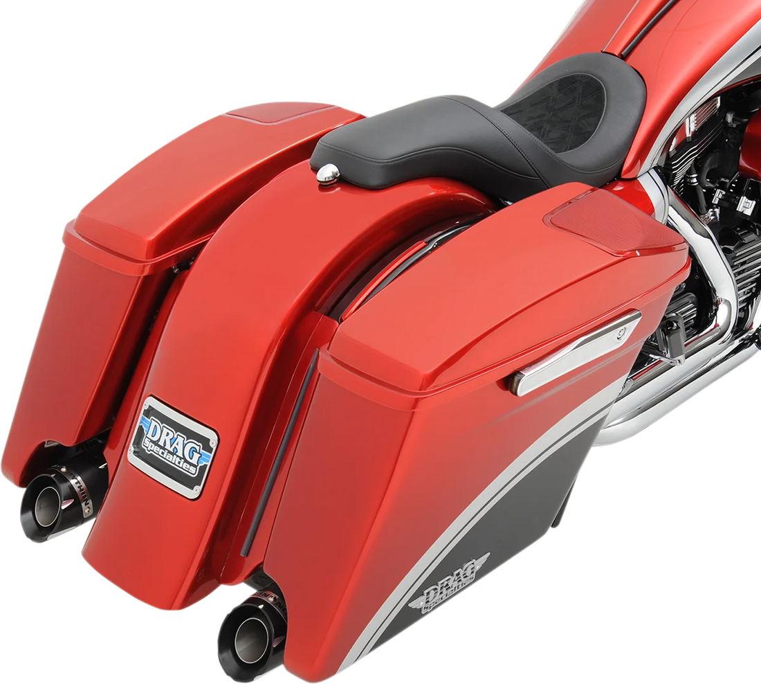 Klock Werks The One Rear Fender - Frenched - Black - Steel KWF-01-0304 - Back View