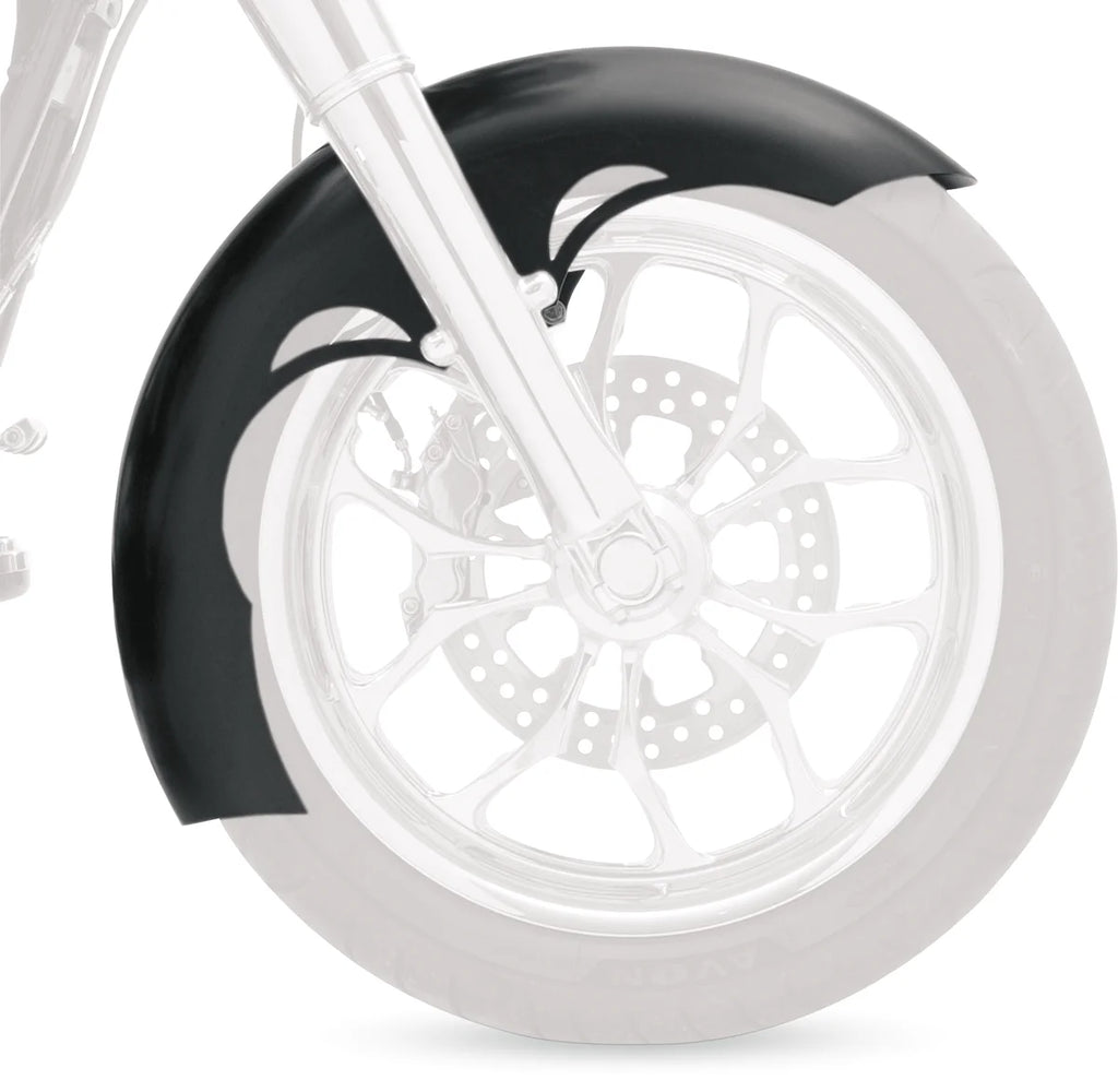 Klock Werks Tude Fender Kit - Steel - Black - 21" KWF-01-0107 - Back View
