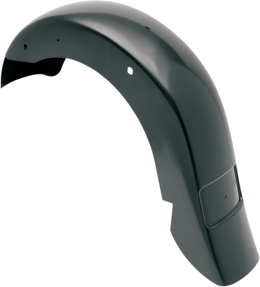 Klock Werks WFB™ Benchmark Stretched Rear Fender - Smooth - Black - Steel KWF-01-0120 - Side View
