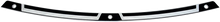 Load image into Gallery viewer, Klock Werks Windshield Trim - FLW - Black Contrast KWW-01-0361 - Main Product View