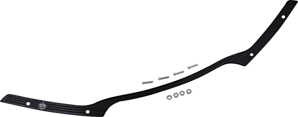 Klock Werks Windshield Trim - KERF - Black w Contrast Logo KWW-01-0574 - Side View