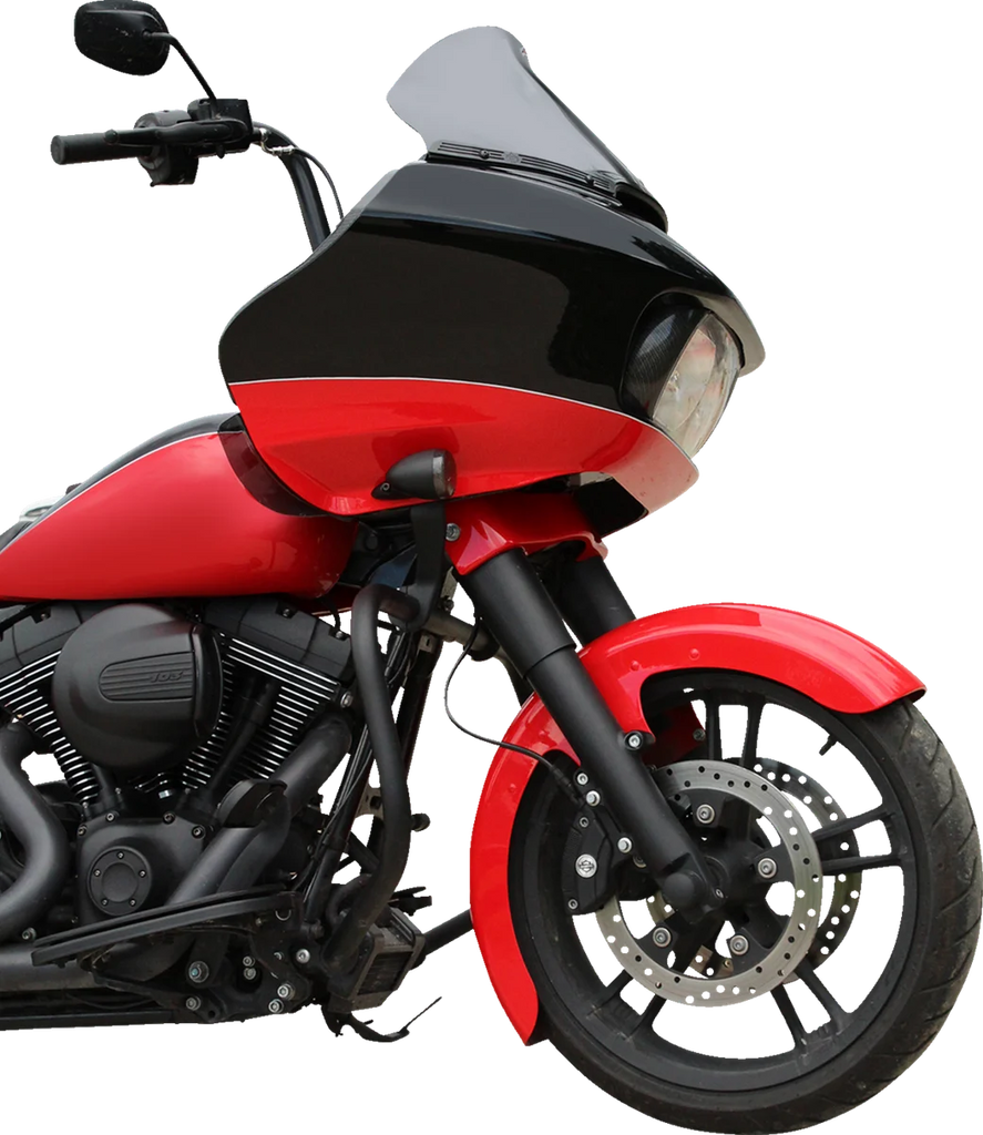 Klock Werks Windshield Trim - KERF - Blacked Out KWW-01-0582 - Side View