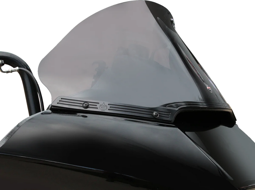 Klock Werks Windshield Trim - KERF - Blacked Out KWW-01-0582 - Back View