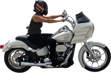 Load image into Gallery viewer, Klock Werks Wrapper Fender Kit - w/ Chrome Blocks - Steel - 19&quot; KWF-03-0016 - Side View