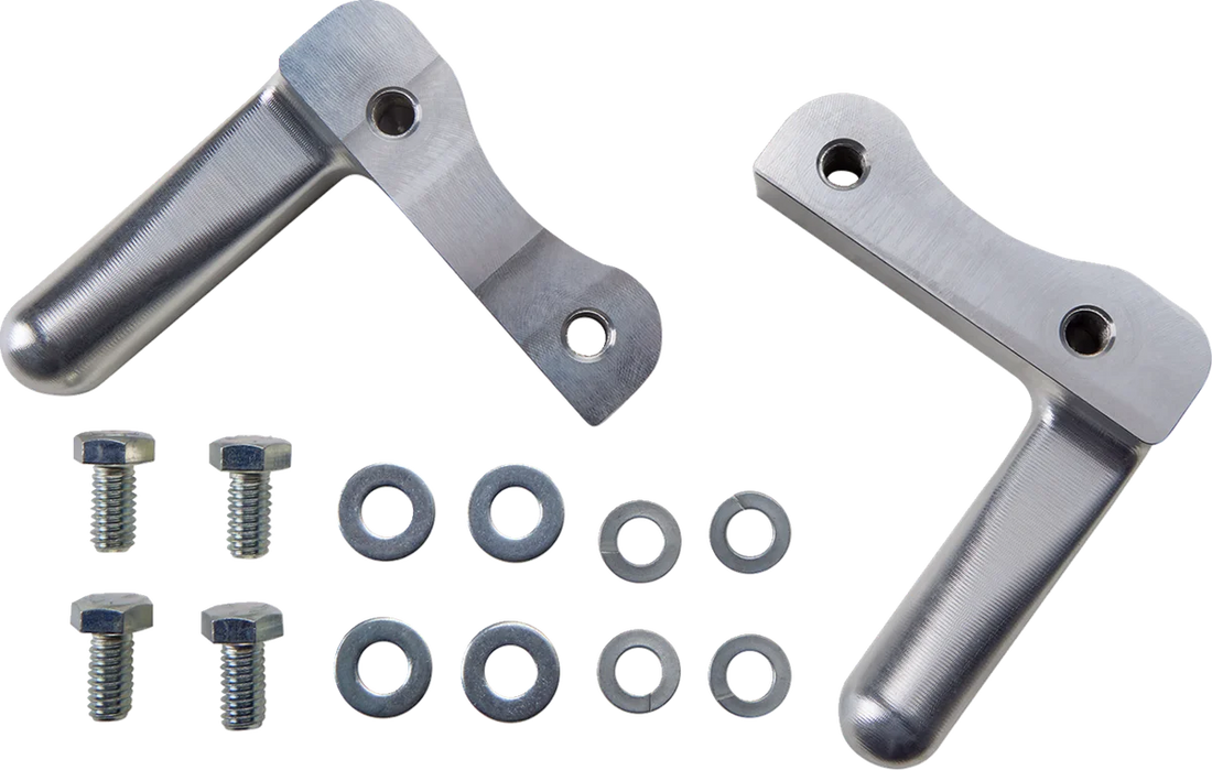 Klock Werks Wrapper Fender Kit - w/ Satin Blocks - Steel - 19" KWF-02-0491 - Side View