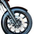 Load image into Gallery viewer, Klock Werks Wrapper Front Fender - Black - Steel - 16"-19" KWF-04-0468 - Main Product View
