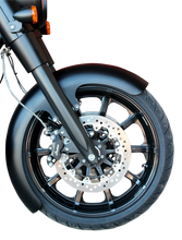 Load image into Gallery viewer, Klock Werks Wrapper Front Fender - Black - Steel - 16&quot;-19&quot; KWF-04-0468 - Main Product View