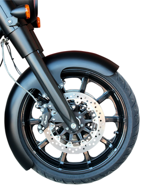 Klock Werks Wrapper Front Fender - Black - Steel - 16"-19" KWF-04-0468 - Main Product View