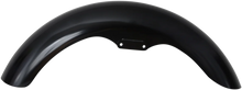 Load image into Gallery viewer, Klock Werks Wrapper Front Fender - Black - Steel - 16&quot;-19&quot; KWF-04-0468 - Side View