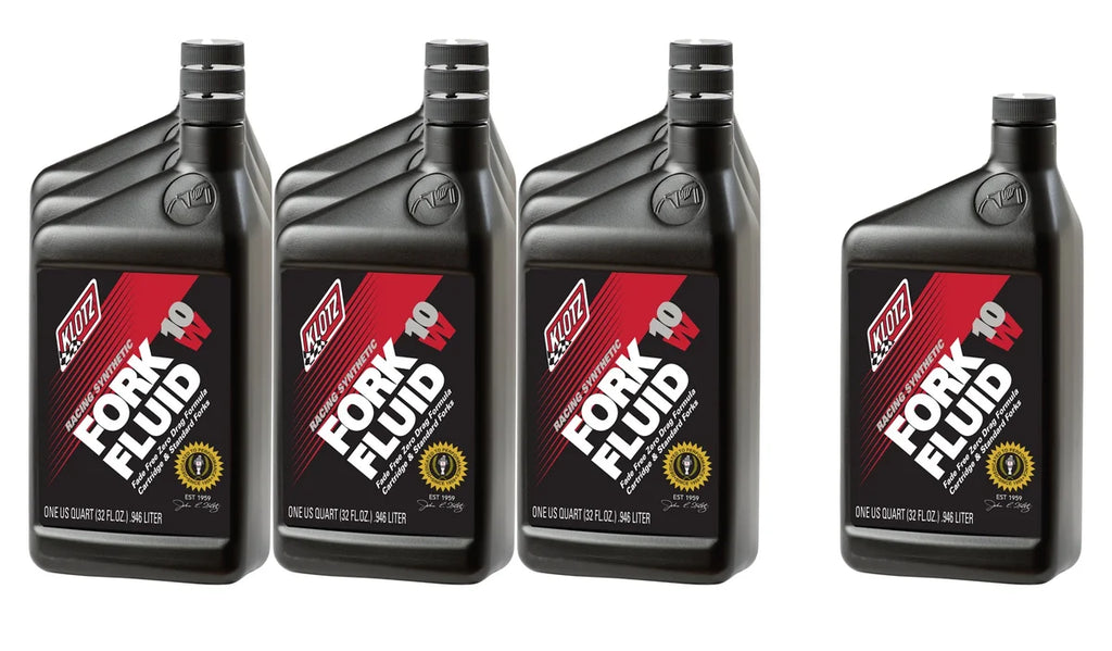 Klotz Oil 10W Racing Synthetic Shock Oil Case 10x1Qt KL-510