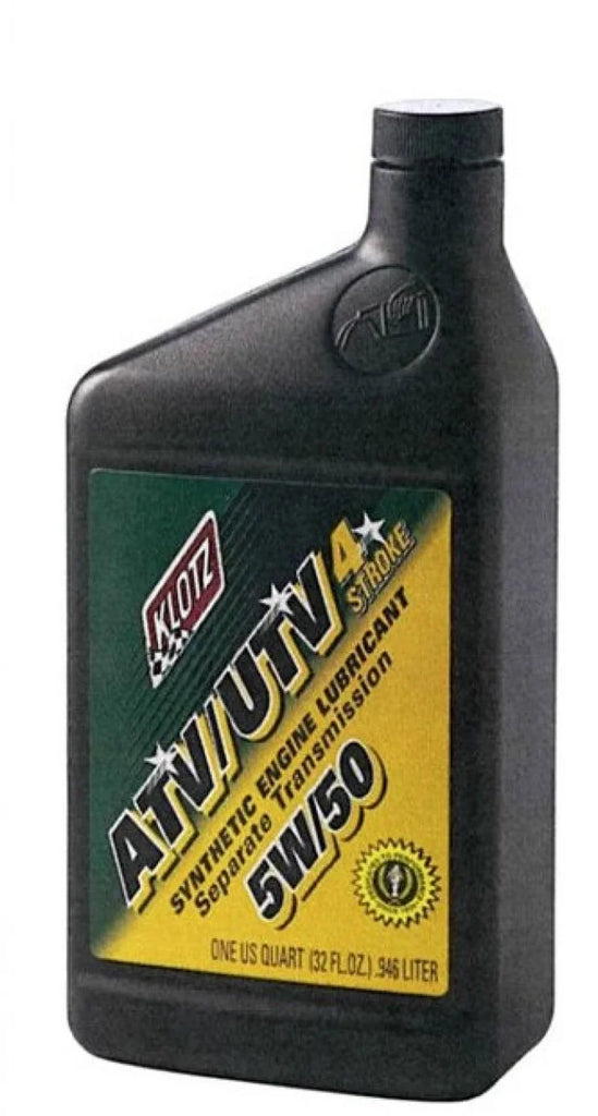 Klotz Oil ATV Synthetic 4T Engine Oil - 5W-50 - 1 U.S. quart ATVUTV-550