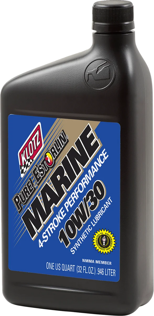 Klotz Oil Marine 4-Stroke Engine Oil - 10W-40 - 1 U.S. quart KE-334 - Side View