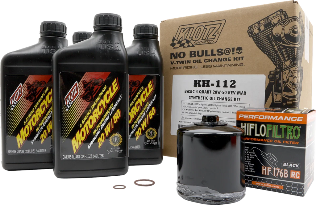 Klotz Oil Oil Change Kit - 20W-50 - Rev Max - Main Product View