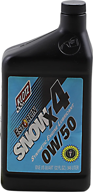 Klotz Oil X4 Snow Oil - 0W-50 - 1 U.S. quart KE850 - Main Product View