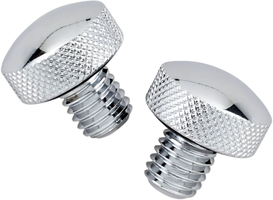 Knurled Seat Bolt - Chrome - FLST '84-'07 DragSpecialties 74549 - Main Product View