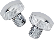 Load image into Gallery viewer, Knurled Seat Bolt - Chrome - FLST &#39;84-&#39;07 DragSpecialties 74549 - Main Product View
