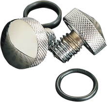 Load image into Gallery viewer, Knurled Seat Bolt - Chrome - FLST &#39;84-&#39;07 DragSpecialties 74549 - Side View