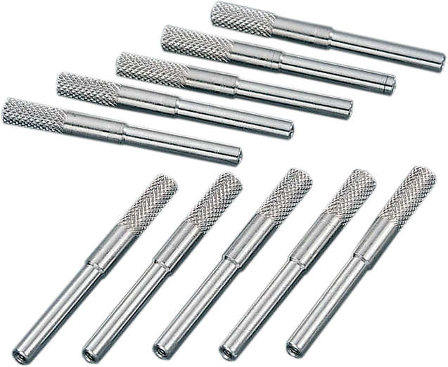 Knurled Speedometer Reset Knobs - 10 Pack DragSpecialties 70847K - Main Product View