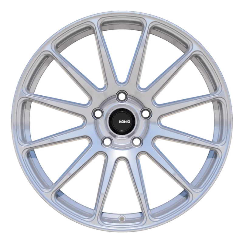 Konig Aeris 19x8.5 5x108 ET43 Steel Silver Wheel - Main Product View