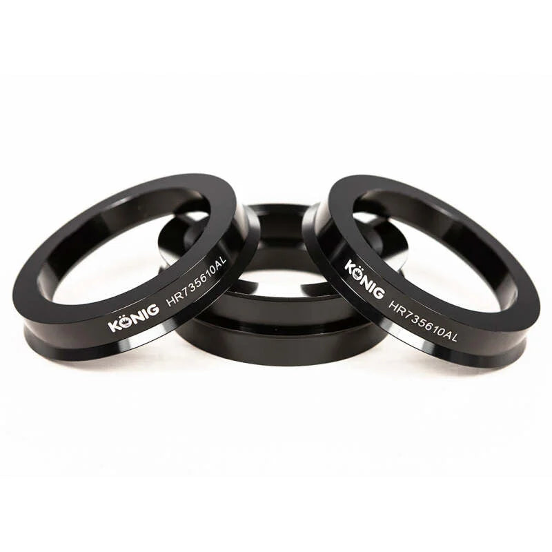 Konig Aluminum Hub Ring Set (4pcs) - 73.1mm O.D. / 56.1mm I.D. - Side View