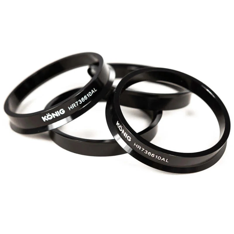 Konig Aluminum Hub Ring Set (4pcs) - 73.1mm O.D. / 66.1mm I.D. - Main Product View