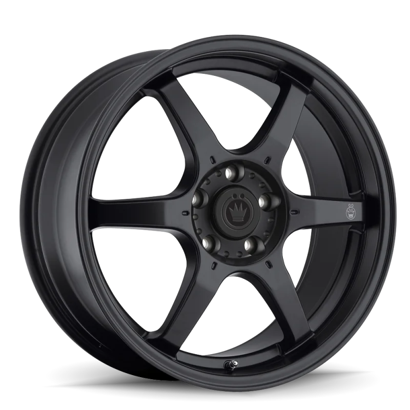 Konig Backbone 18x8 5x114.3 ET45 Matte Black Milling Logo on Spoke