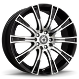 Konig Crown 16x7.5 5x112/120 ET35 Black Machine Face