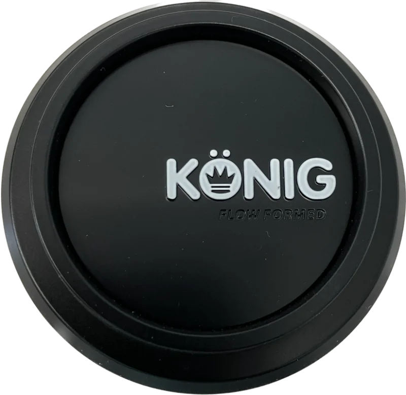 Konig Flow Formed Pop-in Center Cap - Heliogram/Neoform Black