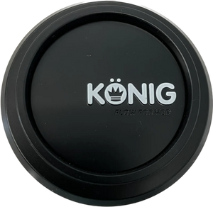 Konig Flow Formed Pop-in Center Cap - Heliogram/Neoform Black