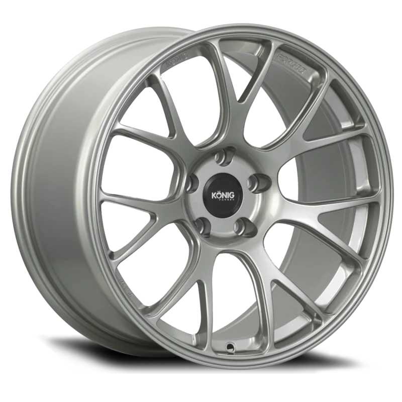 Konig Forged F1M 19X9.5 5X120 ET44 Ash Silver Knurled Bead