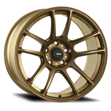 Load image into Gallery viewer, Konig Heliogram 16X8 4X100 ET38 Matte Bronze Knurled Bead Flow Formed