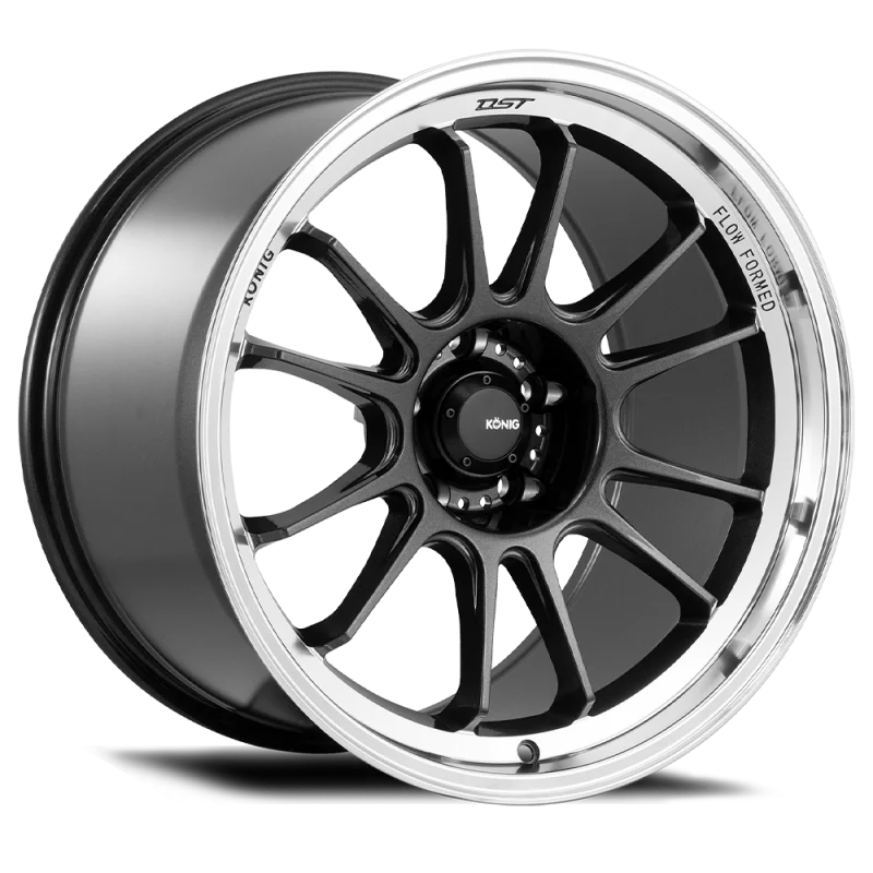 Konig Hypergram 16x8 4x100 ET38 Metallic Carbon w/ Machined Lip