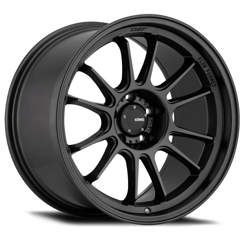 Konig Hypergram 19X8.5 5X114.3 ET38 Matte Black Flow Formed