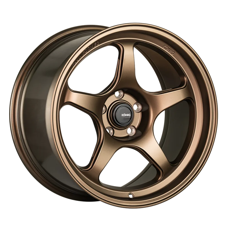 Konig Hyperspec 15x7 4x100 ET35 Matte Bronze Wheel (Knurled Bead)