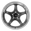Load image into Gallery viewer, Konig Hyperspec 18x8 5X114.3 ET35 Anthracite Metallic Wheel w/ Mirror Machined Lip - Side View