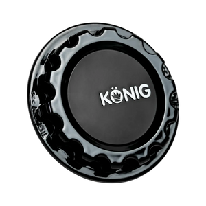 Konig MRK1 Gloss Black Gear Cap w/ Logo - Main Product View