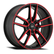 Load image into Gallery viewer, Konig Myth 16x7.5 5x114.3 ET43 Gloss Black w/ Red Tinted Clearcoat