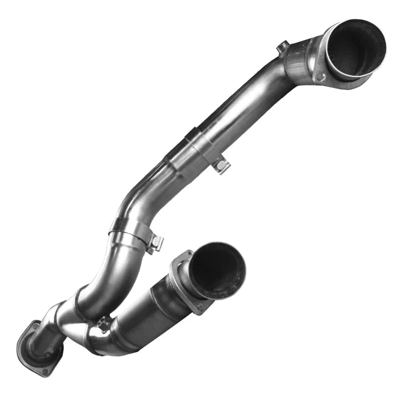 Kooks 02-05 Cadillac Escalade/Chevrolet Silverado 1500 1-3/4 x 3 Header & Catted Y-Pipe Kit - Side View