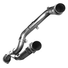 Load image into Gallery viewer, Kooks 02-05 Cadillac Escalade/Chevrolet Silverado 1500 1-3/4 x 3 Header &amp; Catted Y-Pipe Kit - Side View