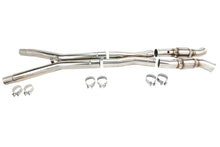 Load image into Gallery viewer, Kooks 05-08 Chevrolet Corvette Base 1-7/8 x 3 Header &amp; Green Catted X-Pipe Kit - Back View
