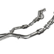 Load image into Gallery viewer, Kooks 05-10 Ford Mustang GT Manual 1 5/8in x 2 1/2in SS Long Tube Headers and OEM Catted SS X Pipe - Back View