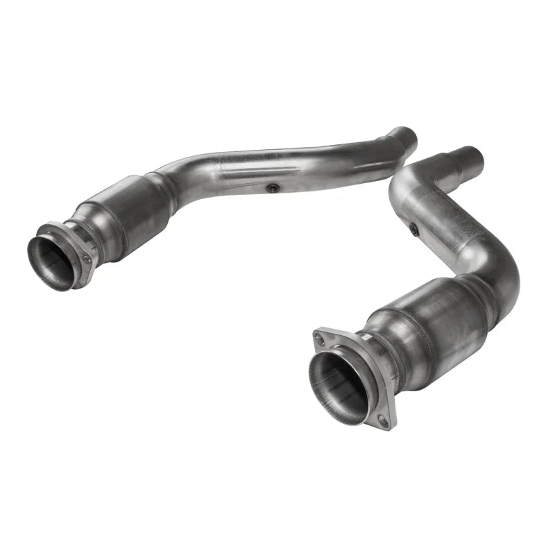 Kooks 05-13 Charger 5.7 3in In x 2 1/2in Out SS Cat Conn. Pipes - - Side View