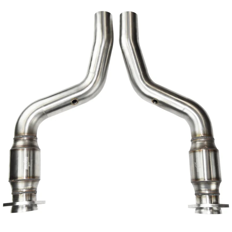 Kooks 06-10 Dodge Charger SRT8 3in In x 3in Out Cat SS Conn. Pipes - Installation View