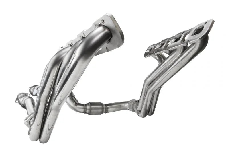 Kooks 06-10 Jeep SRT8 6.1L 1 7/8in x 3in SS Longtube Headers and Catted SS Connection Pipes - Side View
