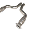 Load image into Gallery viewer, Kooks 08-15 Dodge Charger/Challenger SRT8 3in x OEM SS GREEN Catted Connection Pipes - Side View