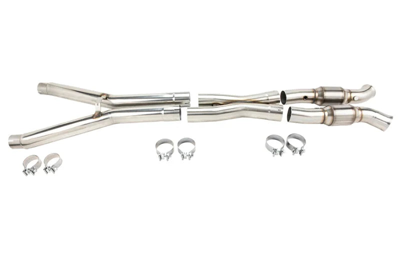 Kooks 09-13 Chevrolet Corvette Base Grand Sport 1-3/4 x 3 Header & Catted X-Pipe Kit - Side View