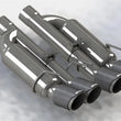 Load image into Gallery viewer, Kooks 09-13 Chevrolet Corvette Z06/ZR1 3in. Valved Axle-Back Exhaust w/ SS Tips - Back View