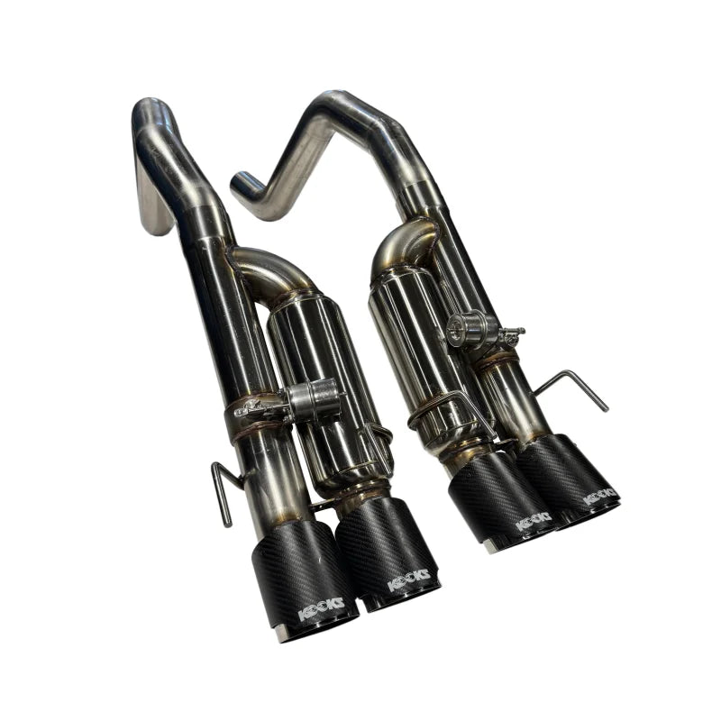 Kooks 09-13 Chevrolet Corvette Z06/ZR1 3in. Valved Axle-Back Exhaust w/ SS Tips - Additional View 6