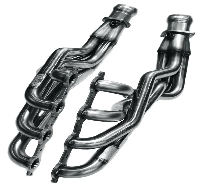 Kooks 09-14 Cadillac CTS-V LSA 6.2L 1-7/8in x 3in SS Longtube Headers and Green Catted SS X-Pipe - Main Product View
